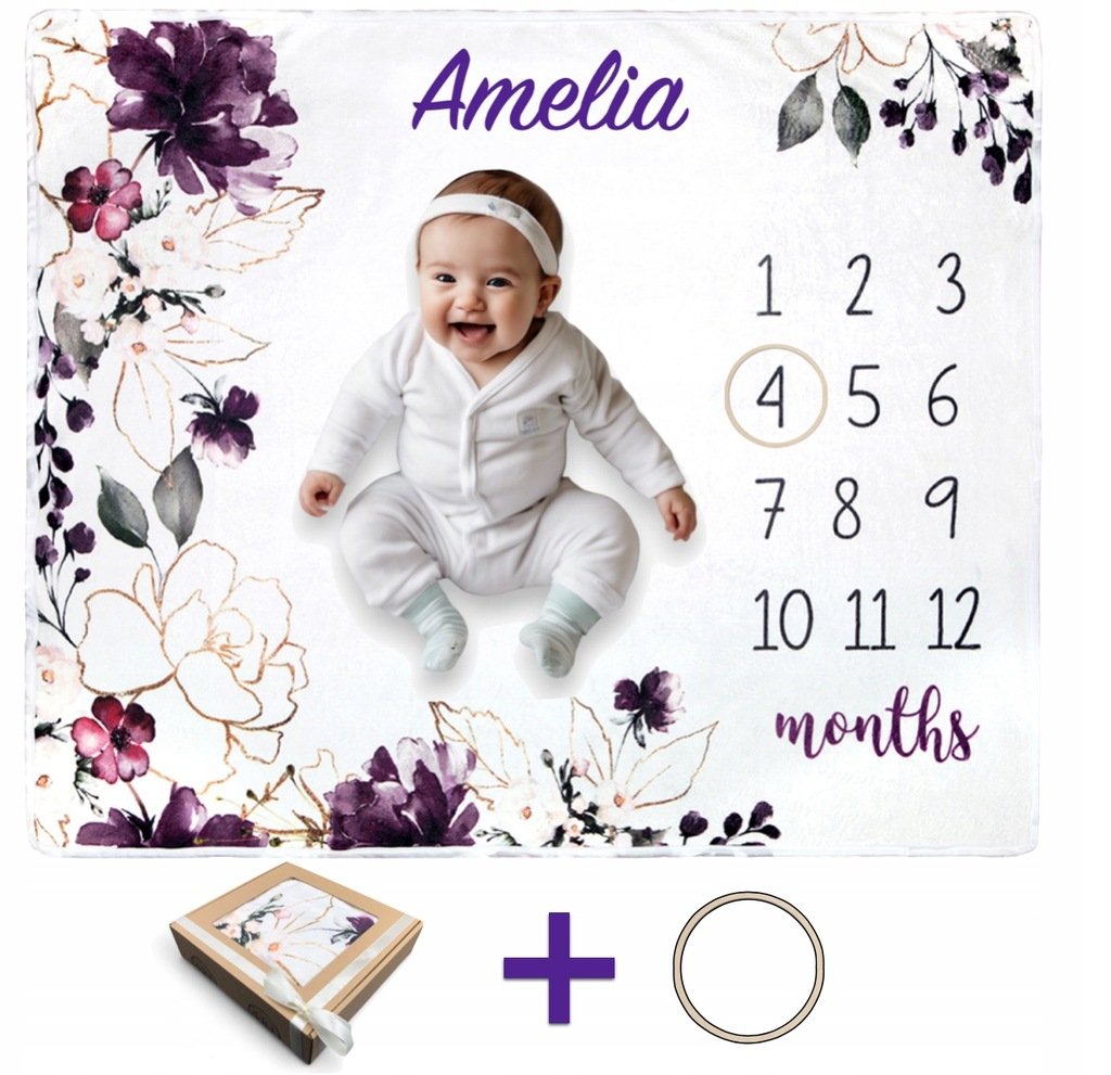PREZENT NA BABYSHOWER DLA DZIEWCZYNKI FOTOKOCYK Z IMIENIEM DZIECKA FOTOMATA