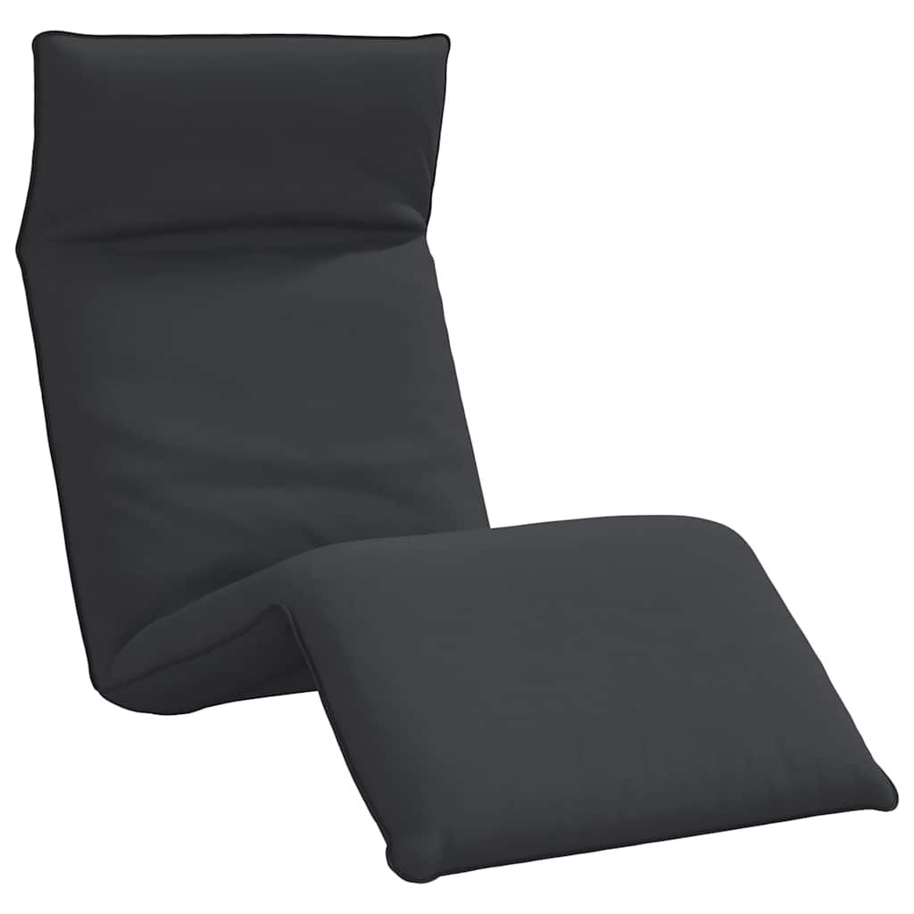 vidaXL Leżak składany czarny 175x54x8,5 cm Oxford Fabric