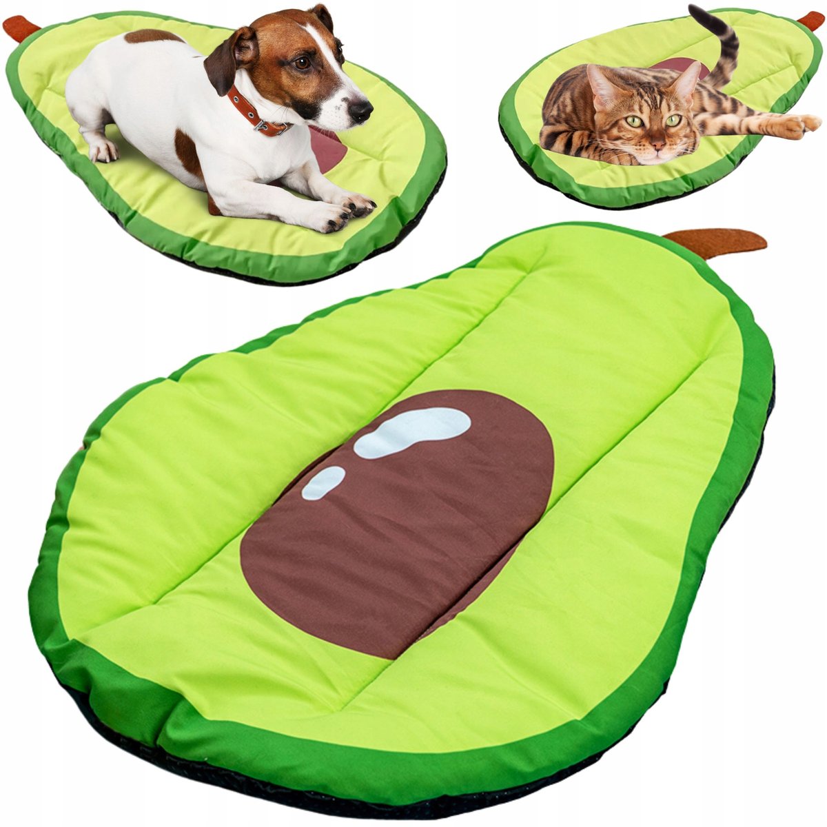 PETSTORY Poduszka mata LEGOWISKO dla PSA kota AVOCADO 57x42 CM