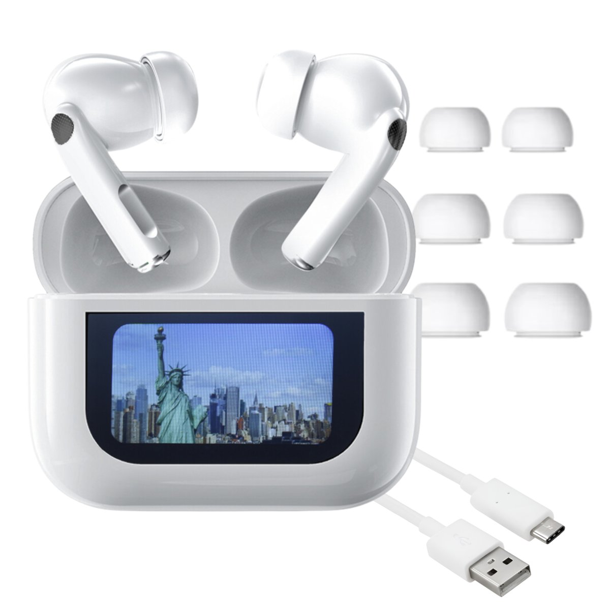 Devill TWS Tune Buds PRO ANC Białe