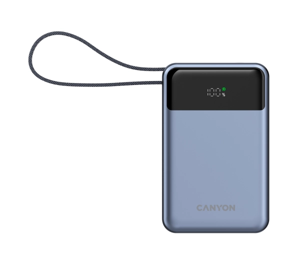 Canyon OnPower 600 20000mAh z kablem USB-C PD 65W Grafitowy