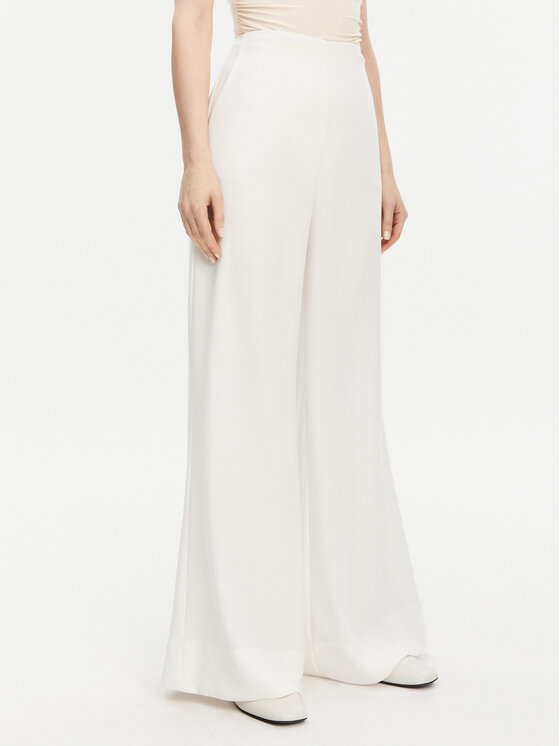 ACCESS FASHION Spodnie palazzo 53-5136-117 Biały Regular Fit