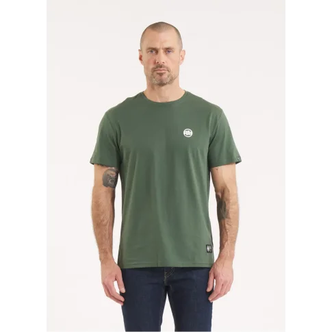 Pit Bull T-Shirt Koszulka Small Logo Grassy Green