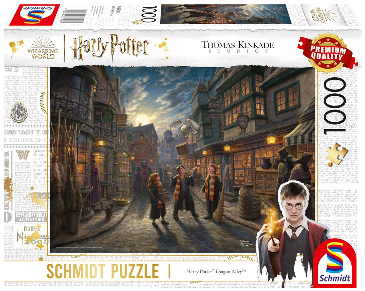 Schmidt, Puzzle PQ THOMAS KINKADE Harry Potter: Ulica Pokątna, 1000 el.