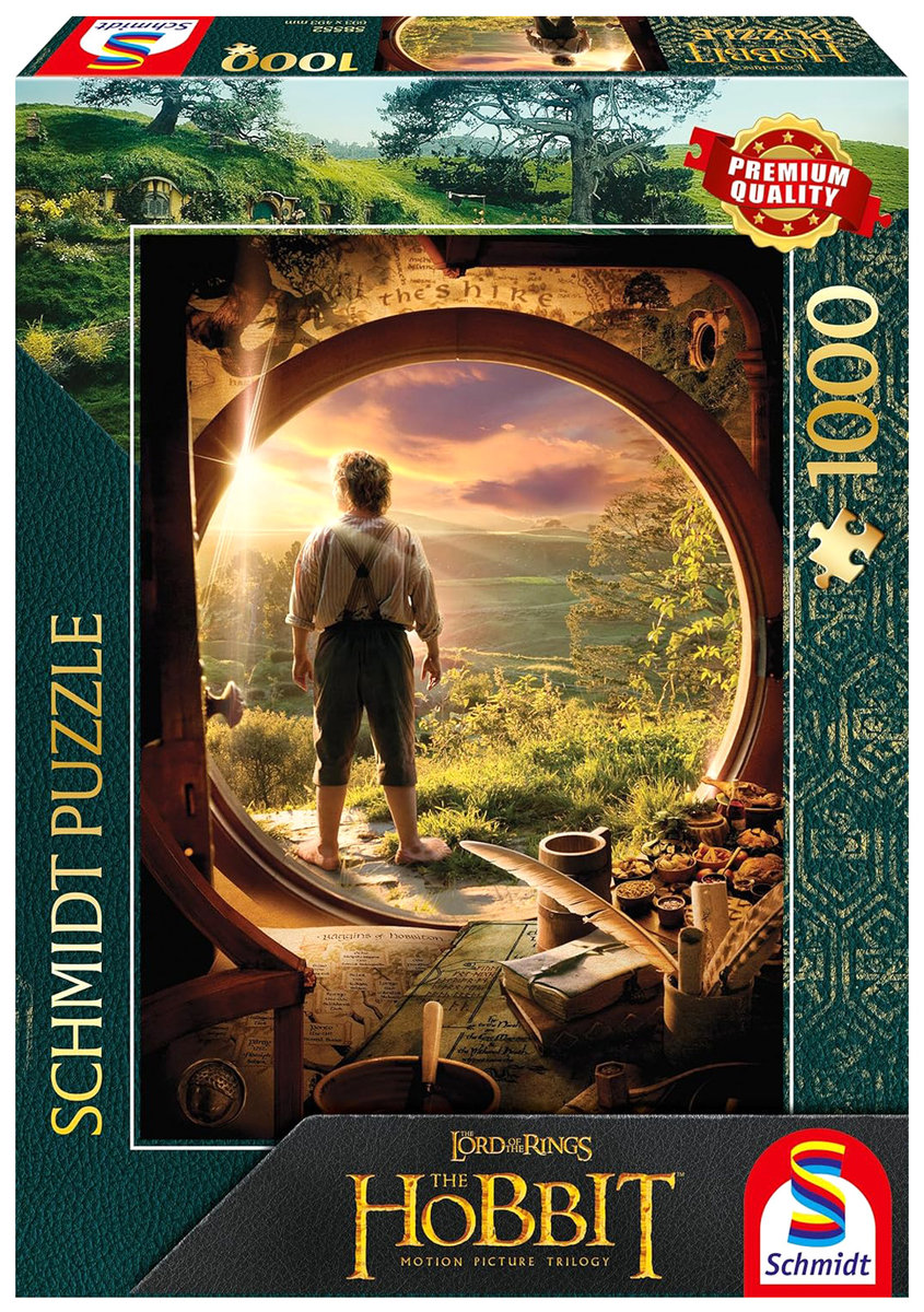Schmidt, Puzzle PQ Hobbit: Niezwykła podróż, 1000 el.