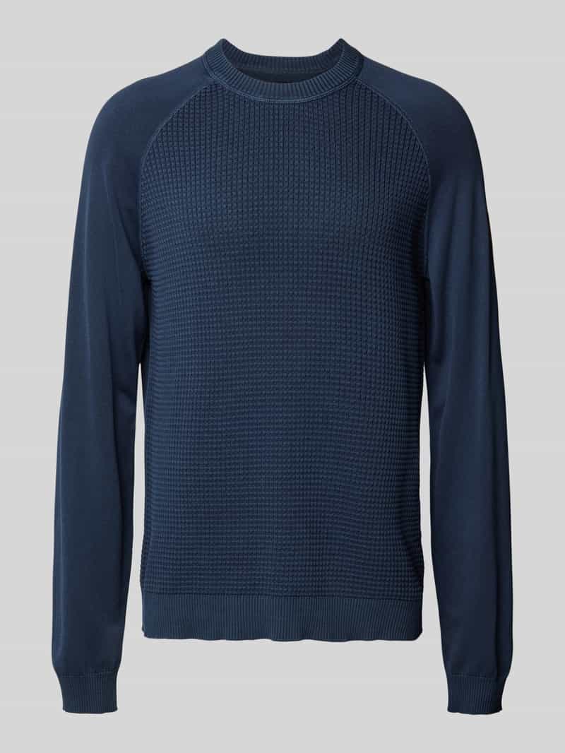 Sweter z dzianiny z raglanowymi rękawami model ‘ZANCA’