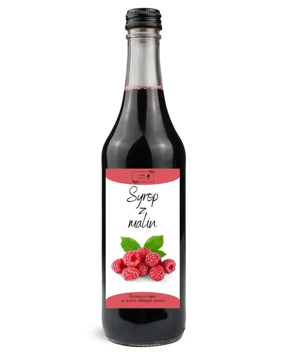 Syrop Malinowy 500 ml Naturalny Owocowy Aromat