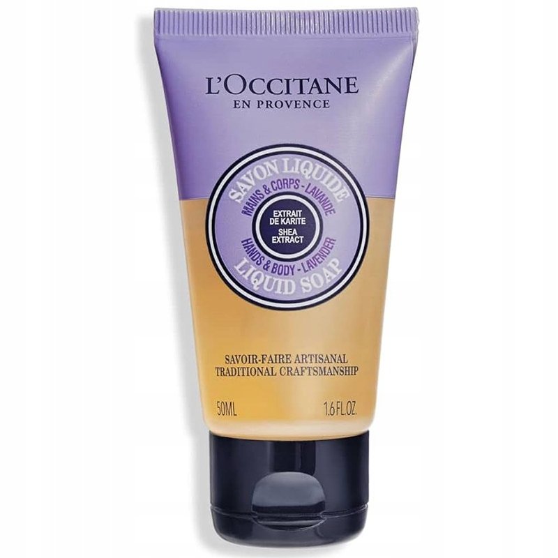 Mydło w płynie L'Occitane z olejkiem lawendowym i masłem she 50 ml