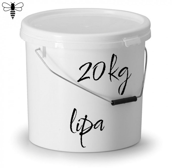 POLSKI miód naturalny 100% LIPOWY - 20 kg wiadro