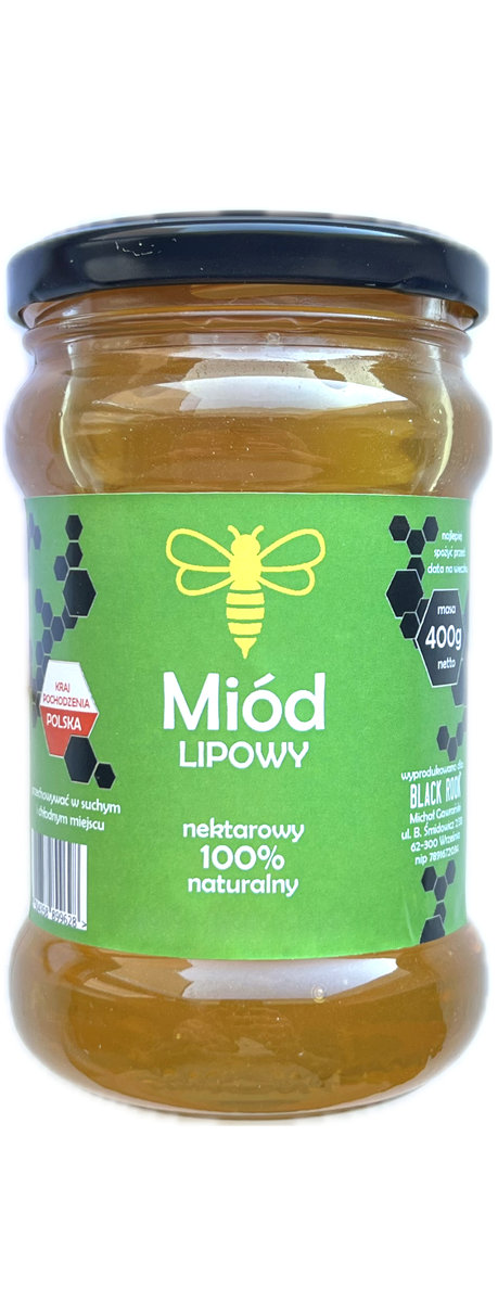 Polski miód naturalny 100% lipowy - 400g