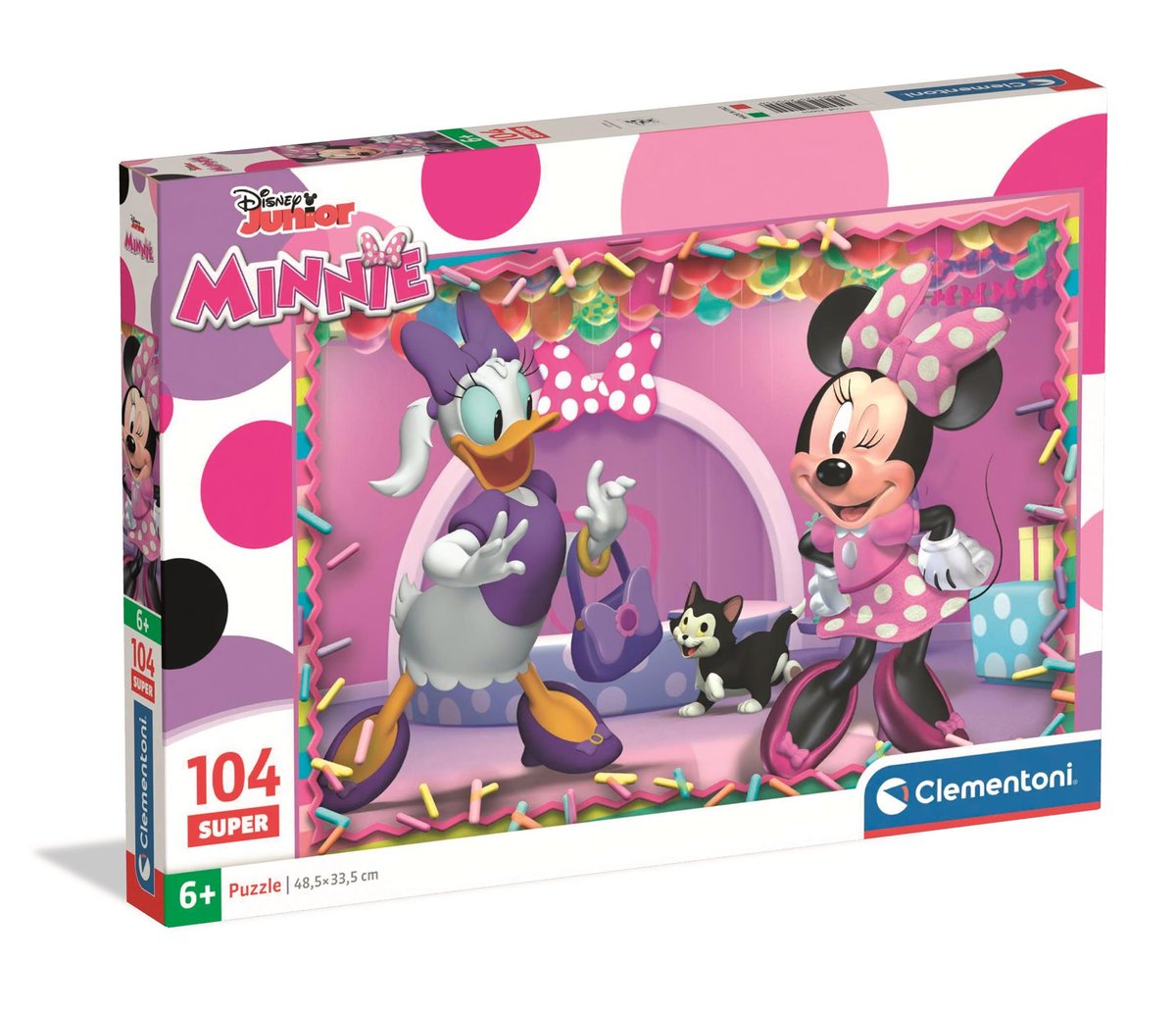 Clementoni, puzzle 104 super minnie 25055