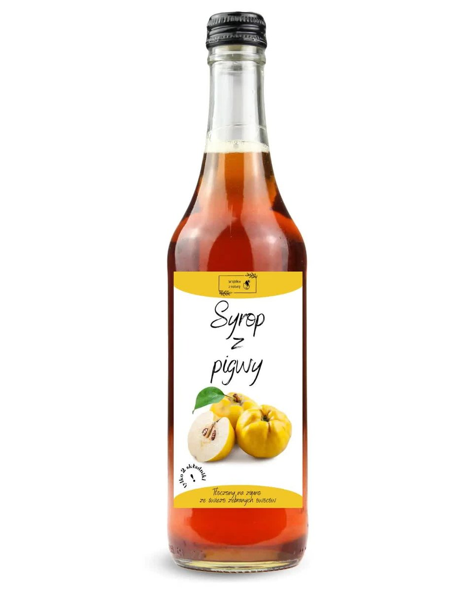 Syrop z Pigwy 500 ml Naturalny Owocowy Aromat