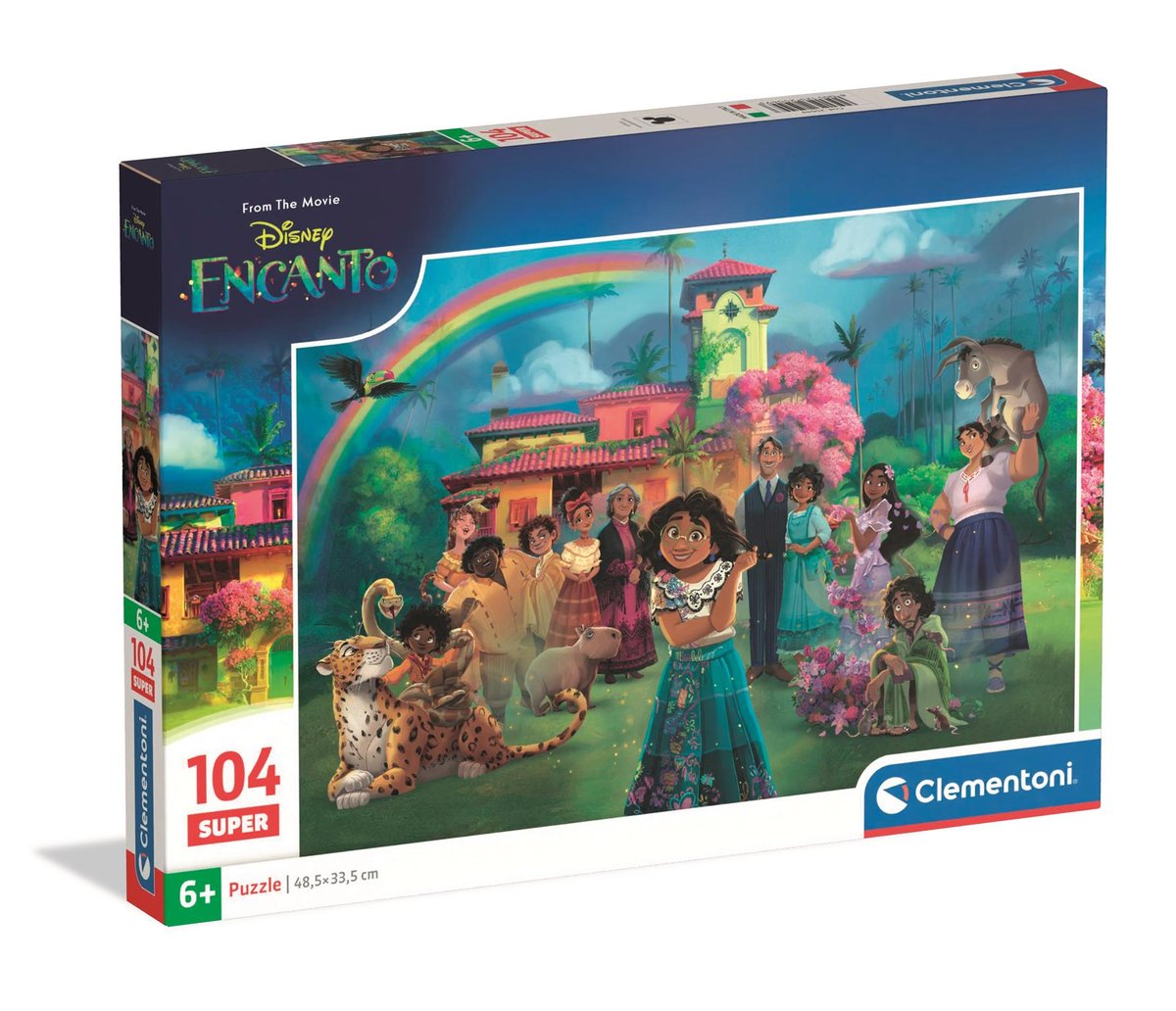 Clementoni, puzzle 104 super encanto 25049