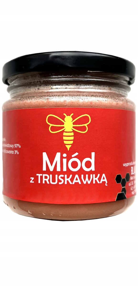 POLSKI miód z TRUSKAWKĄ - 250 g