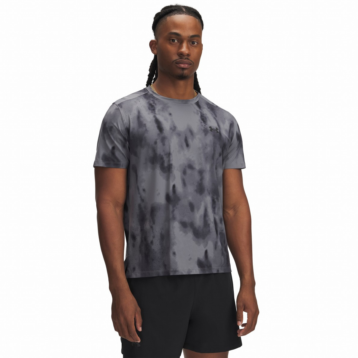 Koszulka męska Under Armour Launch Elite PRT SS Rozmiar: L / Kolor: szary