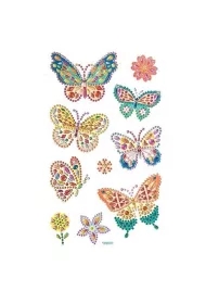 Naklejki z kryształkami Motyle 10szt