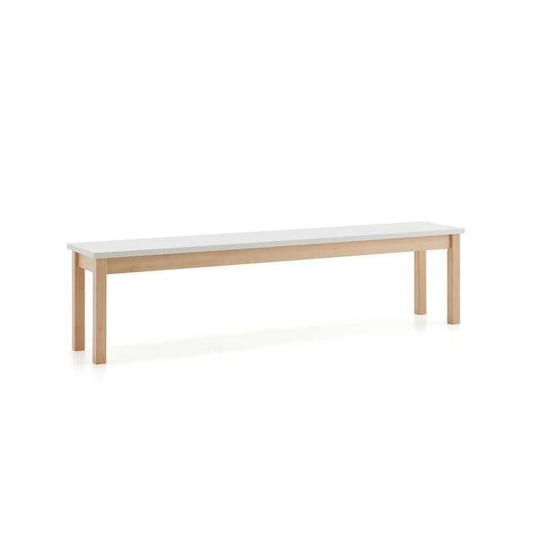 Ławka ZET, 1800x360 mm, biały