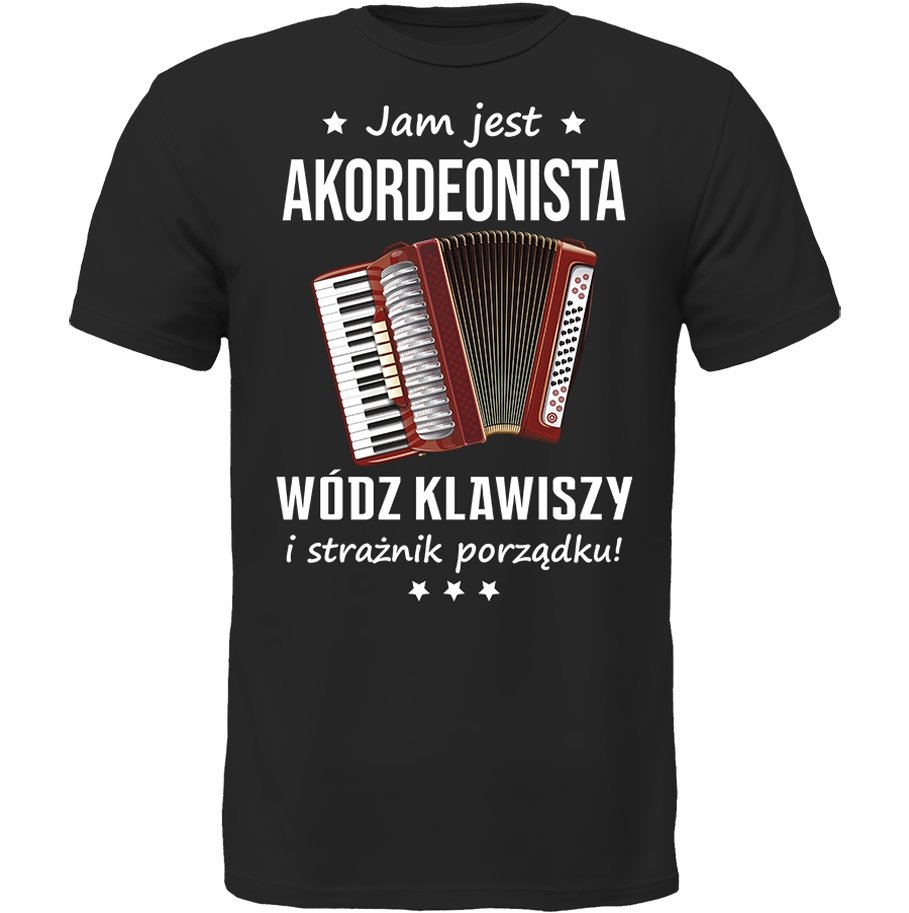 KOSZULKA JAM JEST AKORDEON WÓDZ PREZENT MIŁOŚNIK
