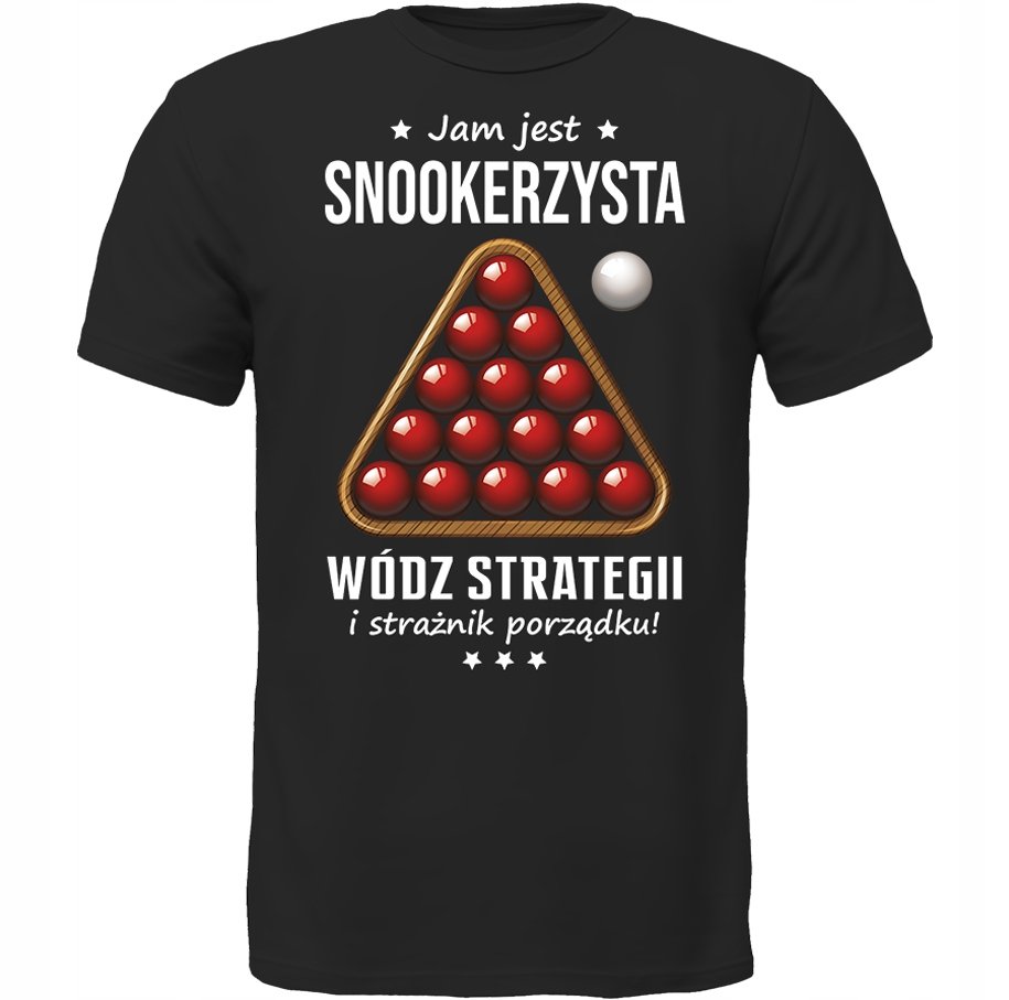 KOSZULKA JAM JEST SNOOKER WÓDZ PREZENT MIŁOŚNIK
