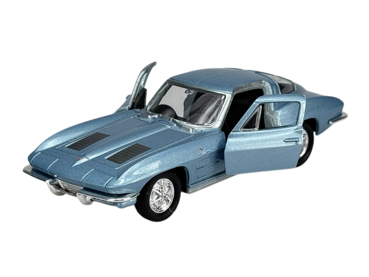 WELLY OLD TIMER 1963 CHEVROLET CORVETTE C2 NIEBIESKI 1:34 43733