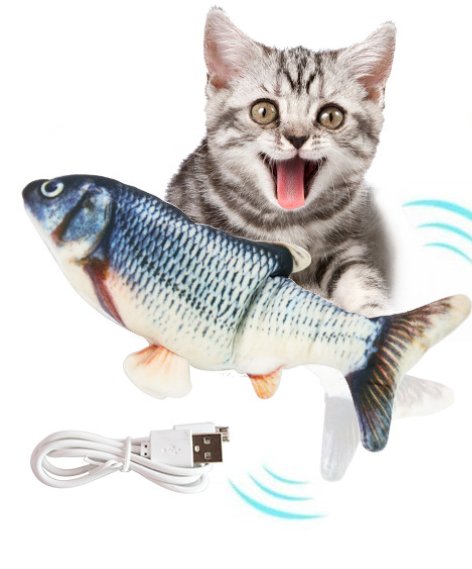 Interaktywna zabawka dla kota ruchoma skacząca rybka