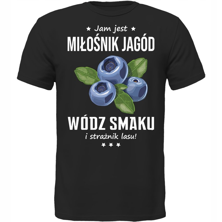 KOSZULKA JAM JEST JAGODY WÓDZ PREZENT MIŁOŚNIK