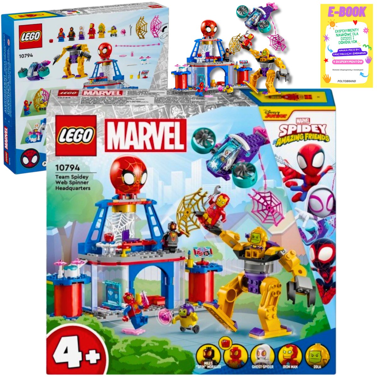 LEGO MARVEL SPIDEY - Siedziba główna Pajęczej Drużyny 10794 KLOCKI PREZENT + EBOOK