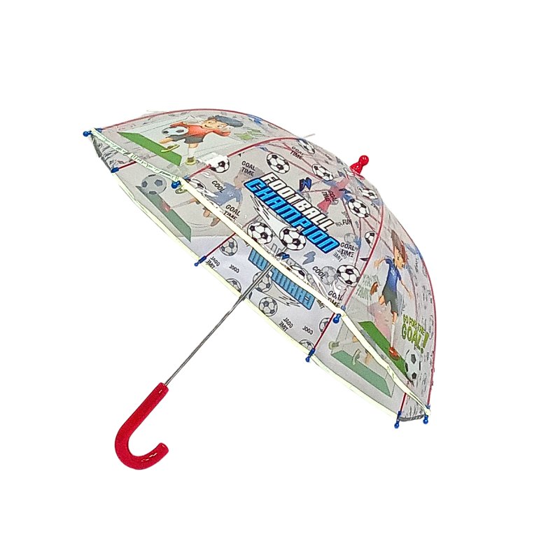 Przezroczysta parasolka dziecięca Perletti piłka nożna