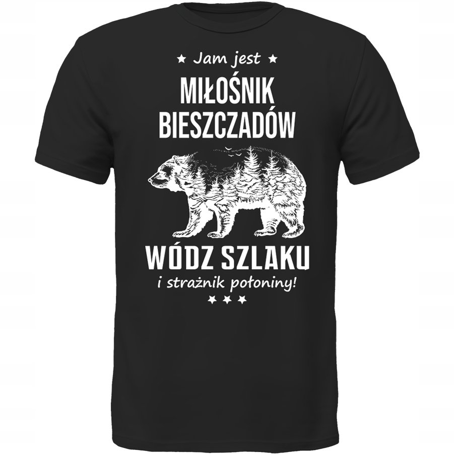 KOSZULKA JAM JEST BIESZCZADY WÓDZ PREZENT MIŁOŚNIK
