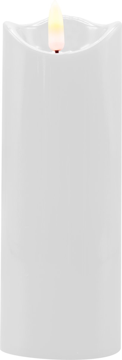 ŚWIECZKA ŚWIECA WKŁAD WKŁADY DO ZNICZA 17,5 cm NA BATERIE WYSOKA BIAŁA