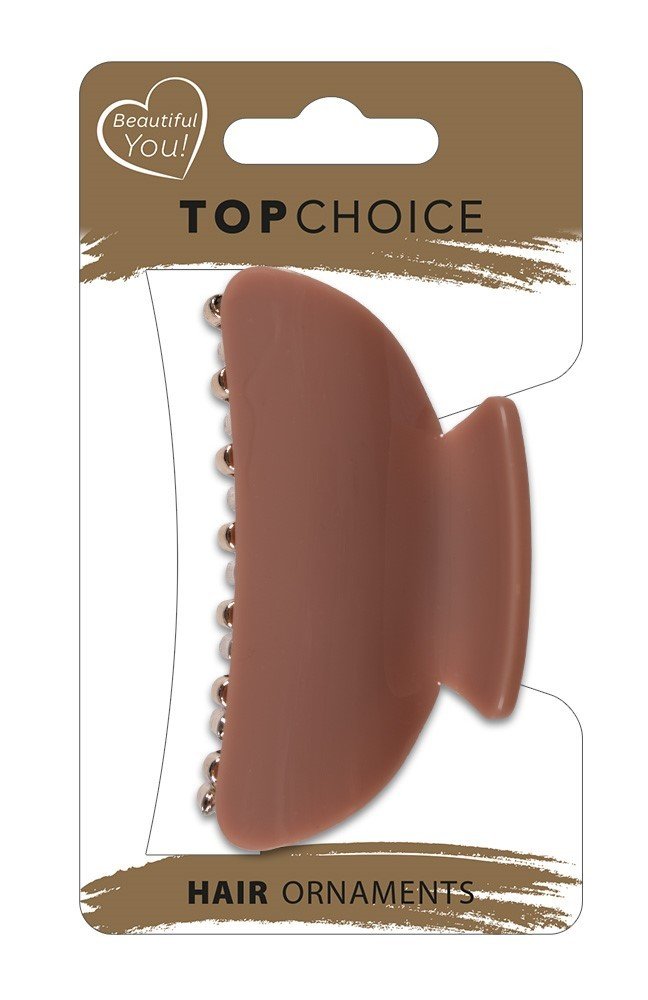Top Choice Klamra Do Włosów - Zdobiona Połysk (28441) 1 Szt. - Mix Wzorów