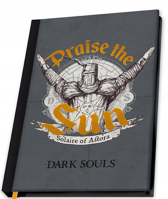 DARK SOULS - OFICJALNY NOTES ZESZYT A5 PRAISE THE SUN SOLAIRE OF ASTORA A5 NOTATNIK PAMIĘTNIK