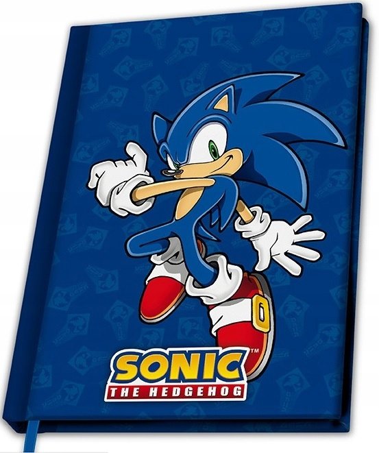 SONIC THE HEDGEHOG SEGA NOTES ZESZYT NOTATNIK A5 PAMIĘTNIK SONIK JEŻ / LICENCJA