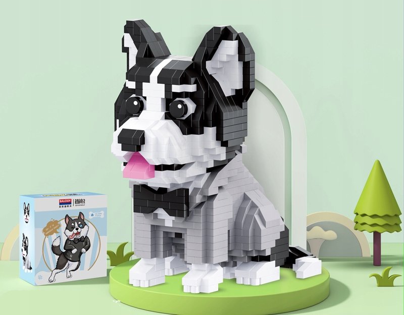 Husky szczeniak Klocki 973 el.