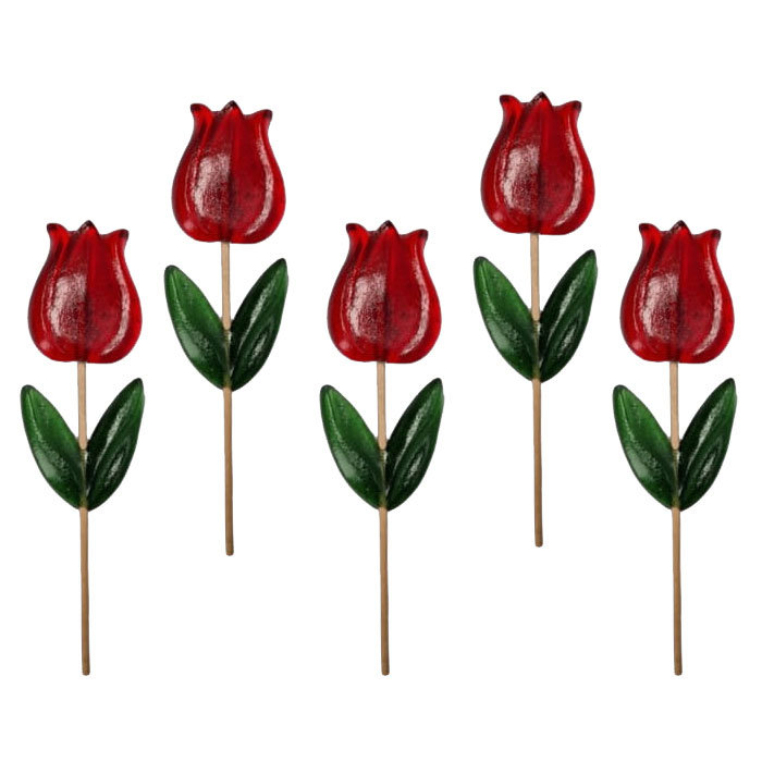 5x XXL LIZAK KWIATEK TULIPAN PREZENT NA DZIEŃ KOBIET 70g