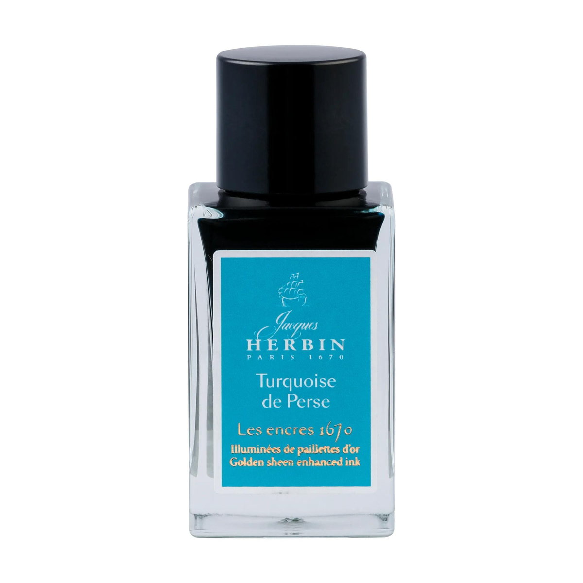 Atrament Jacques Herbin Prestige 1670 15ml Turquoise de Perse