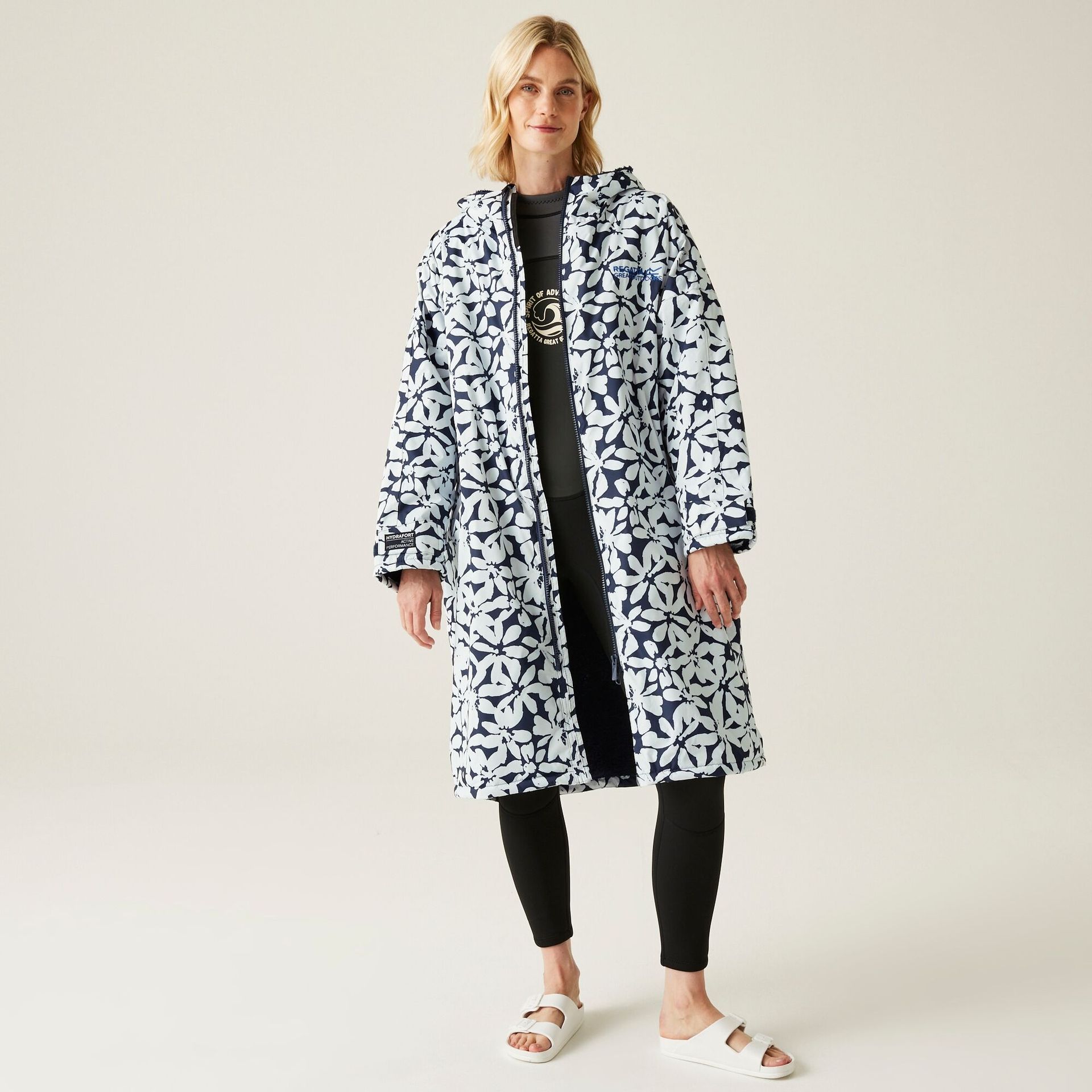 Regatta Unisex Płaszcz Plażowy Wodoodporny Changing Robe Niebieski, Rozmiar: L/XL