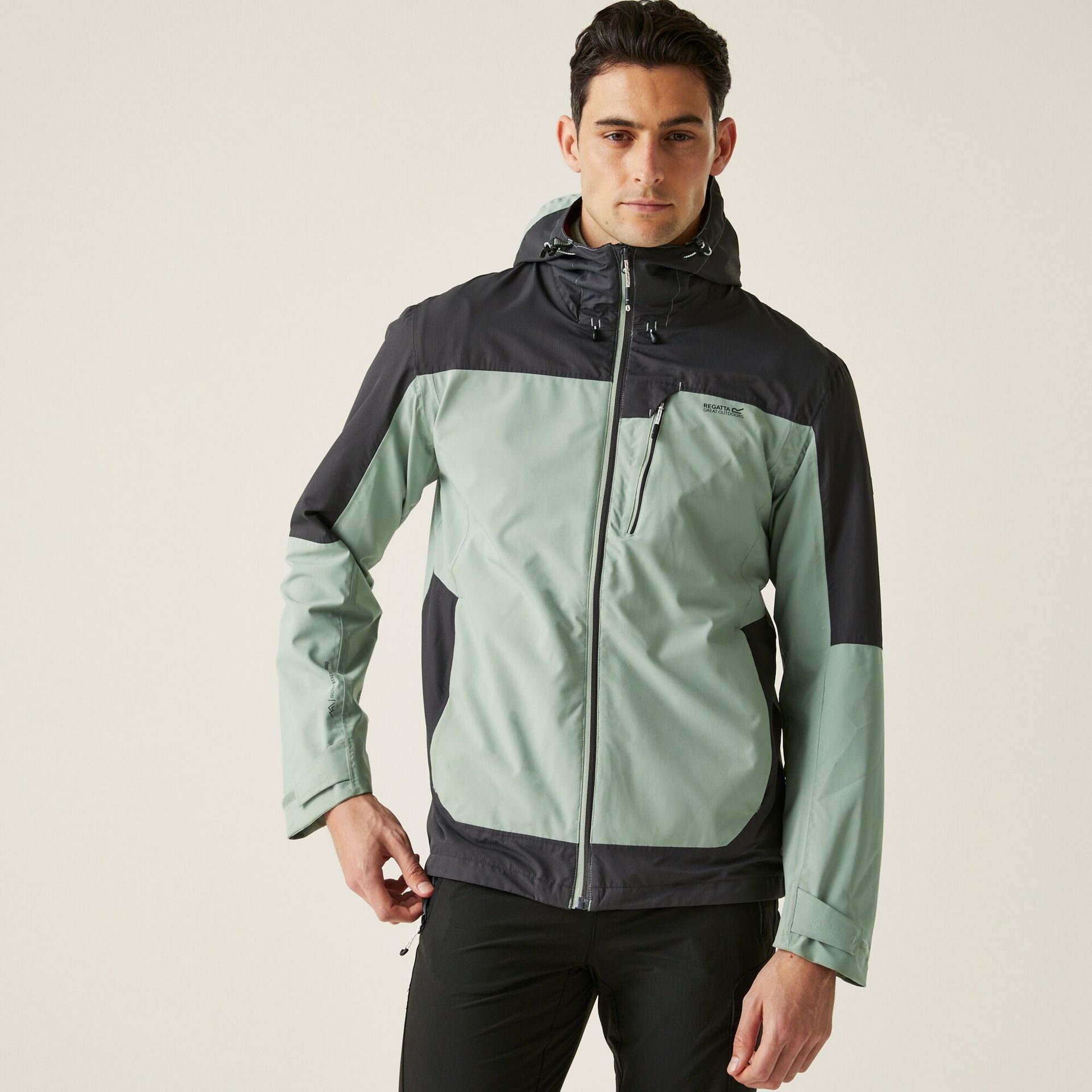 Regatta Męska Kurtka Przeciwdeszczowa Highton IV Stretch Szary, Rozmiar: 5XL
