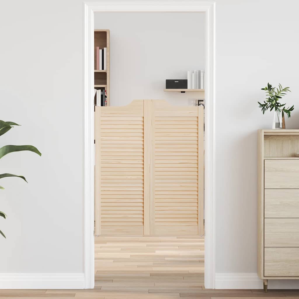 Drzwi wahadłowe żaluzjowe 1 para 100x80 cm lite drewno sosnowe