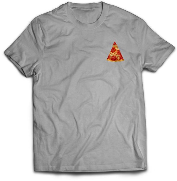 Koszulka męska PIZZA-005 szara r.S