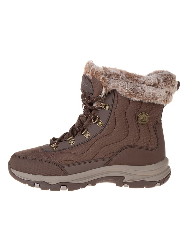 Skechers Skórzane botki 