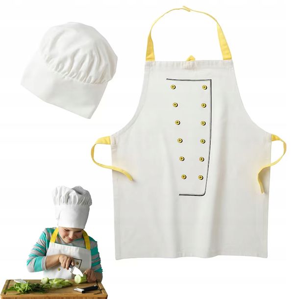 ZESTAW SZEFA KUCHNI Fartuch i czapka DLA DZIECI