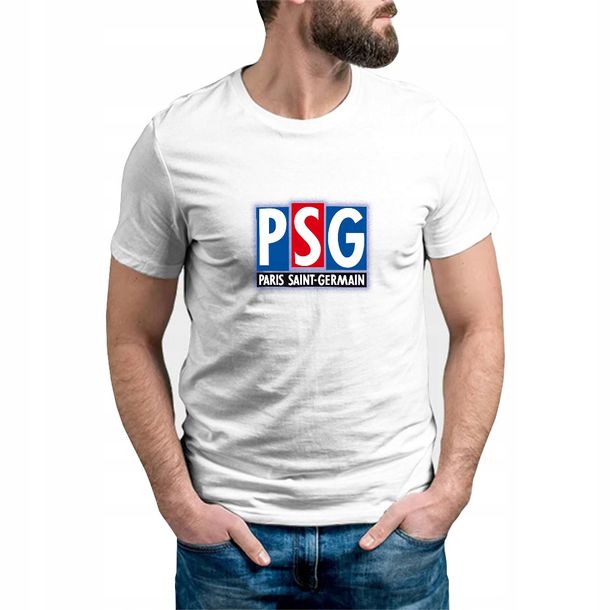 Koszulka Męska BIAŁA r. XXXL PSG 001