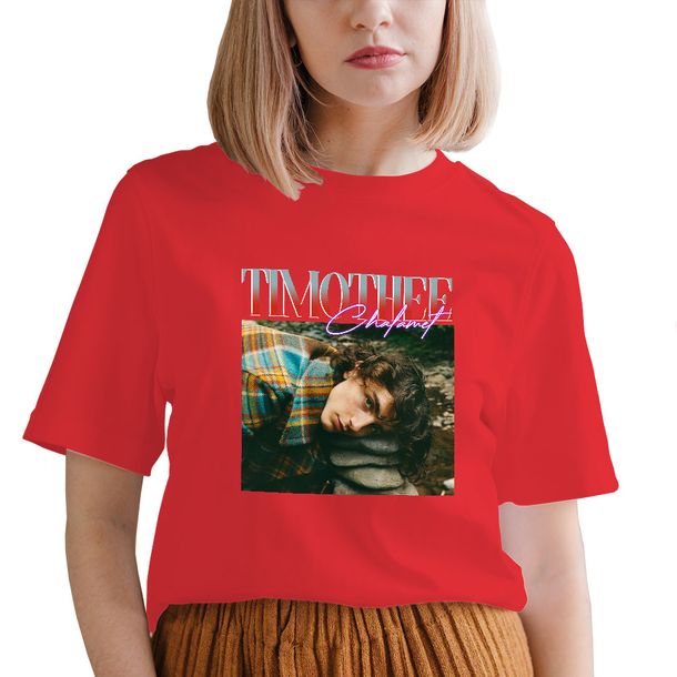 Koszulka Damska RED r. XL TIMOTHEE CHALAMET 04