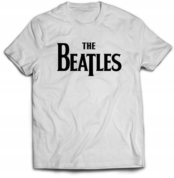 Koszulka męska THE BEATLES-002 biała r.M