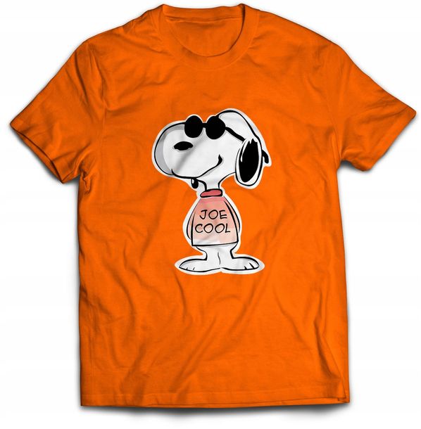Koszulka męska SNOOPY-005 pomarańczowa r.M