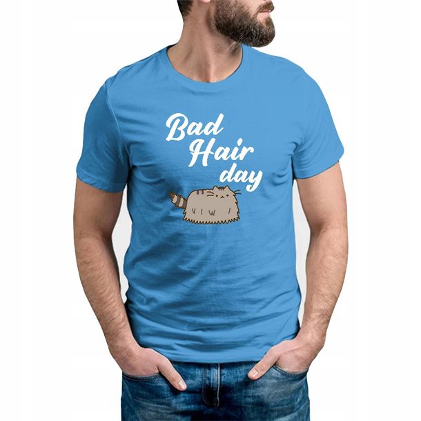 Koszulka Męska Royal Blue r. L NAPISY 05