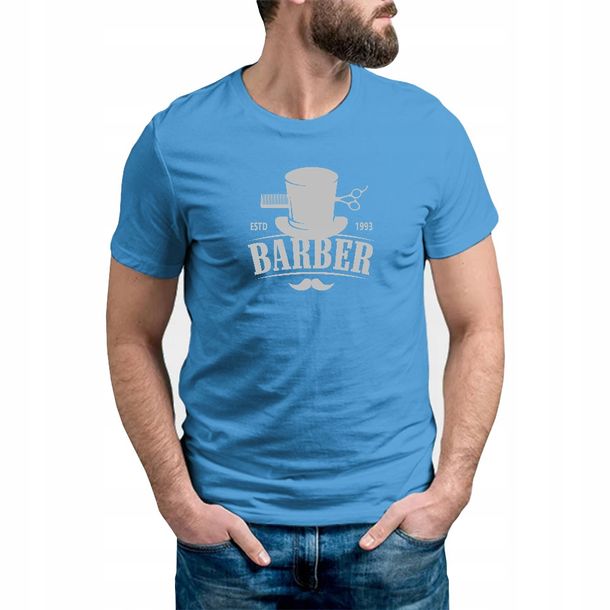 Koszulka Męska Royal Blue r. M BARBER 01