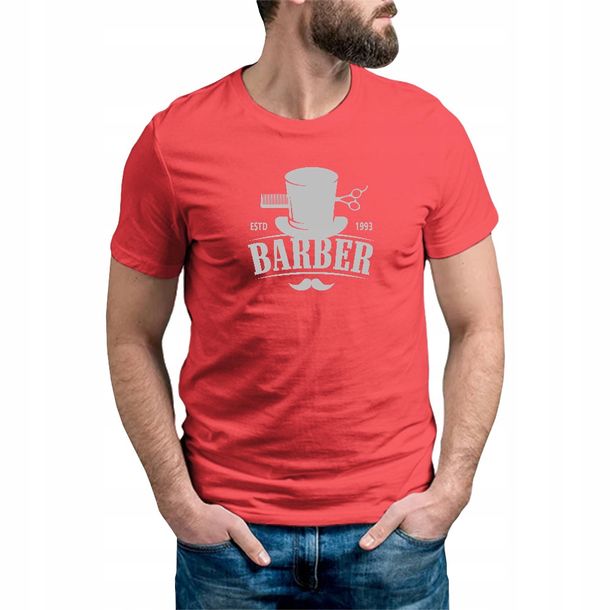 Koszulka Męska RED r. L BARBER 01