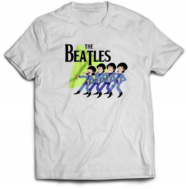 Koszulka męska THE BEATLES-003 biała r.M